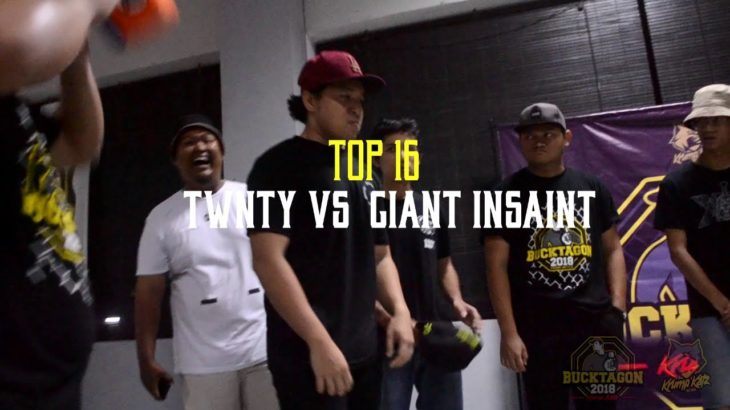 BUCKTAGON 2018 | KRUMP 1V1 | TOP 16 | TWNTY VS GIANT INSAINT