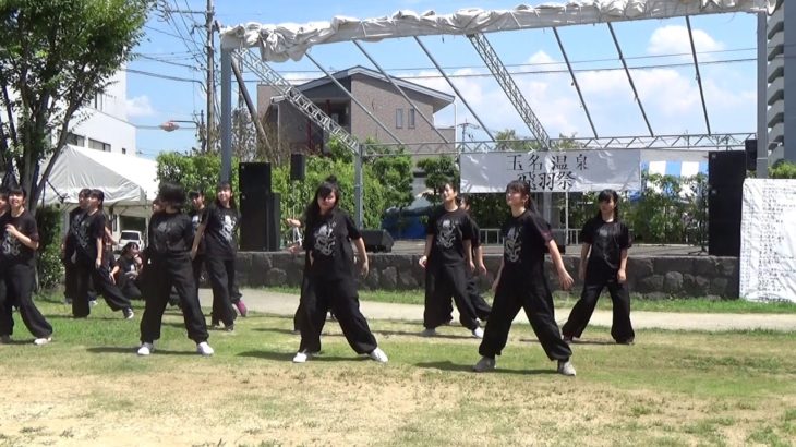 玉名女子高校ダンス部  玉名温泉 飛羽祭