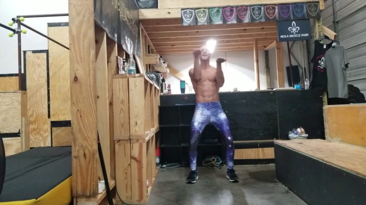 Dubstep Tetris freestyle dance practice session at Nola Muscle Park