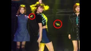 171104 TWICE [트와이스] Momo’s earrings flew off during break dance part トゥワイス