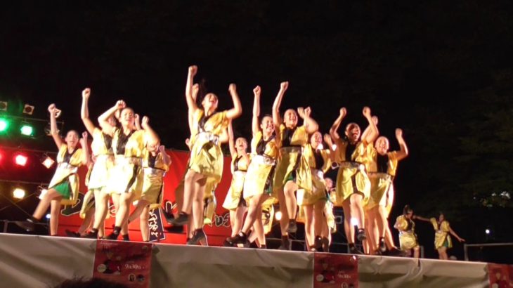 桐女ダンス部「翠蘭」　ファイナル　再演　ダンス八木節（桐生八木節祭り） 2017.08.06