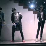 Girl posing as manikin performs insane dubstep dance