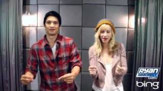 Harry Shum Jr. and Heather Morris From Glee Teach You How to Dougie | On Air With Ryan Seacrest