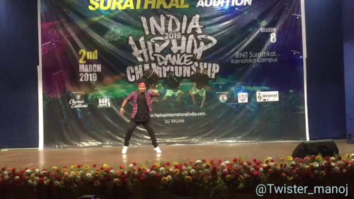 INDIAN HIP HOP DANCE CHAMPIONSHIP QUALIFIER -(SOLO DANCE) 2019 MANOJ P G   DUBSTEP    TOP LESI PODDI