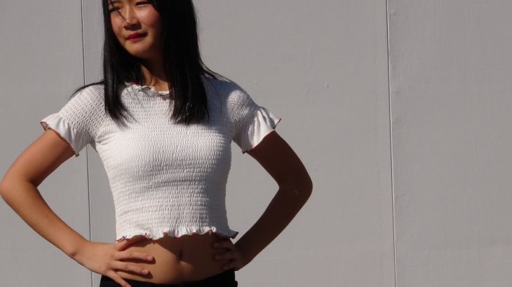美少女ＪＫ渾身のヘソ出しヒップホップダンス(女子高生 JK ダンス)