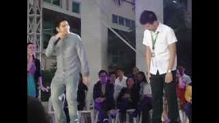 Mark Herras dancing Teach me how to Dougie @ FEU Grandstand