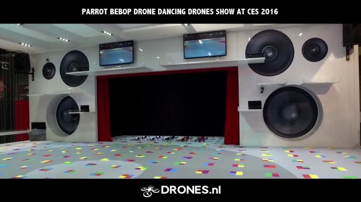 Parrot Bebop Drone Dancing Drones Show at CES 2016