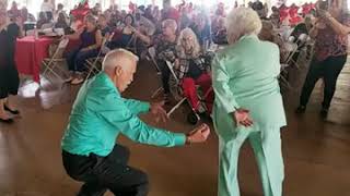 Senior Couple Dances to Reggae Music – 1030032