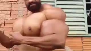Synthol man back again flexing dancing –  don’t do this