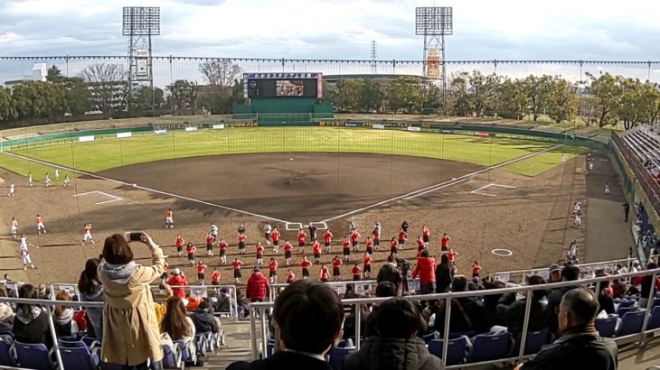 女子プロ野球 試合前のダンス