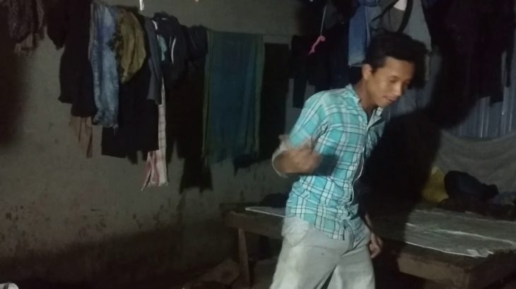 drunk boy dancing on dubstep