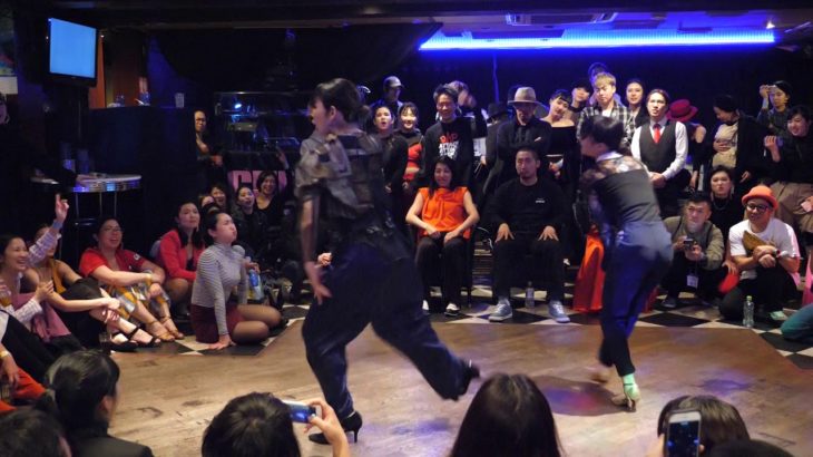 calin vs Juri BEST8 ALL FOR WAACK vol.2 DANCE BATTLE
