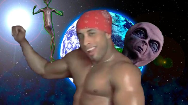 Alien Ricardo Milos Flexing on the lake