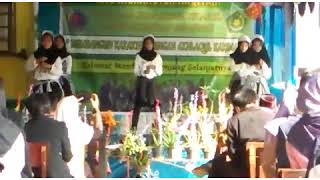 Dance dougie murid kelas 8 MTs Jauharotun Naqiyah remix lagu dark horse, i am dat dude, dessert