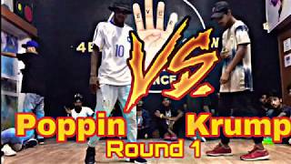 Krump Vs poppin 1 on 1 | rep your style battle | Alwar jam vol.1 | hip hop culture