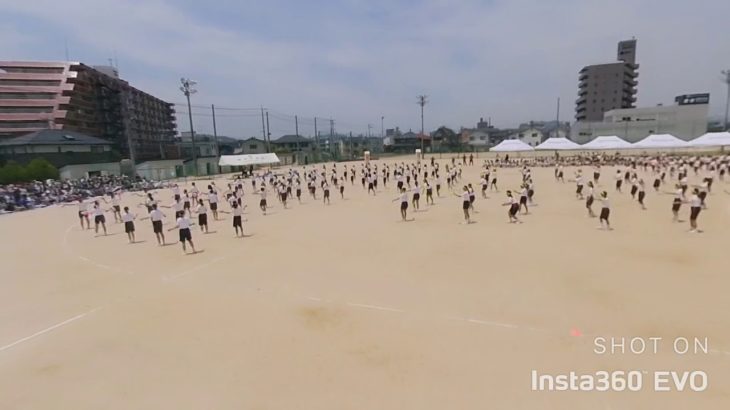 【insta360】2019　中学校　体育祭　集団競技　女子ダンス！
