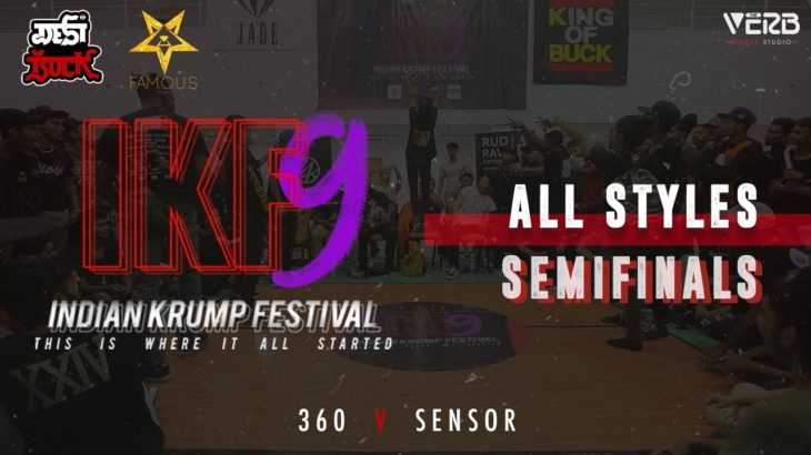 360 vs Sensor | All Styles Semi-Finals | Indian Krump Festival 9 2019 | TheVerb Official