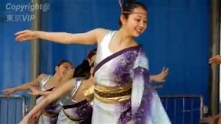 4K 女子小学生のアクロバテックなダンス・踊り（池袋祭り）
