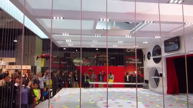 CES 2016 – Dancing Drones Show – Parrot Bebop 2  – Tech East, LVCC, Las Vegas, NV