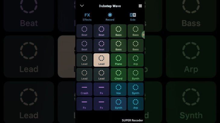 Dubstep wave groovepad (w/dance party light screen)