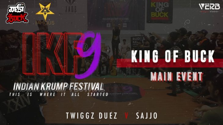 Twiggz Deuce vs Sajjo | King of Buck Main Event | Indian Krump Festival 9 2019 | TheVerb Official