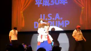 くまモン・ 平成ダンス部、こちらの最新ヒット曲を、四郎くんと…  EE JUMPみたいに お兄さん お姉さんが、カッコよく華麗に踊るモン！ ＾ ＾ｖ