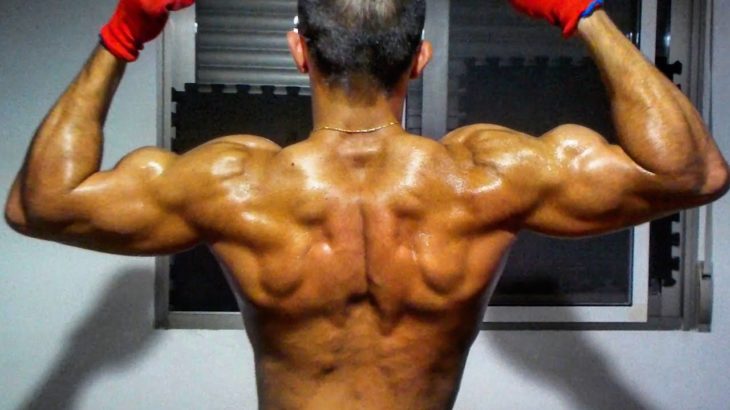 Flexing muscles