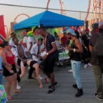 DANCING TO REGGAE MUSIC SUMMER 2019 CONEY ISLAND BROOKLYN NEW YORK CITY USA