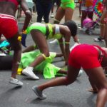 Reggae dancing in the street