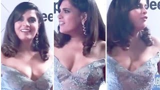 Richa Chadda hot cleavage at vogue beauty awards 2018 || Richa Chadda dance performance