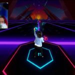 Synth Riders Custom Map for Q-feel – “Dancing in Heaven (Orbital Bebop)”, mapped by whattheshark