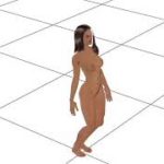 ダンス、裸、女