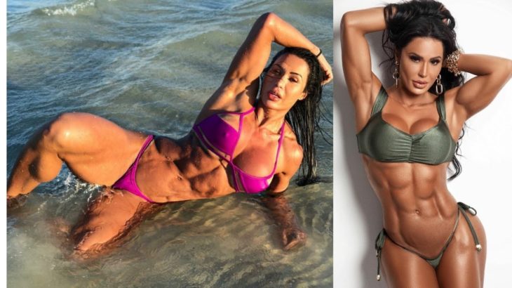 Gracyanne Barbosa Workout – Dancing – Flexing her #Abs #biceps #legs #triceps