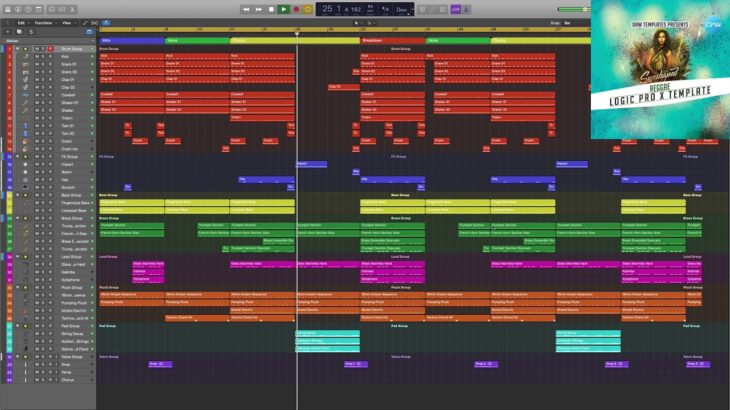 Reggae Logic Pro X Template Sunshaped