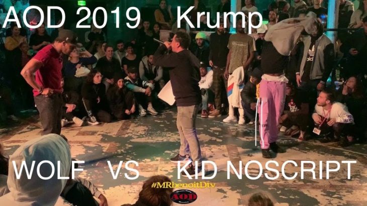 Wolf vs Kid Noscript  – Top 8 Krump – AOD 2019 – Lyon (Fr) – #MRbenoitDtv