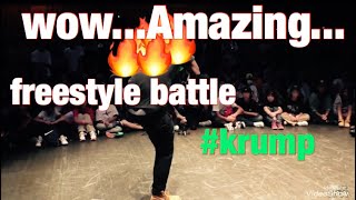 Amazing dance move of freestyle battle     krump.ver           #dance #dancebattle #krump