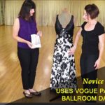 Vogue Pattern Used By Novice Dressmaker To Create Ballroom Dance Dress