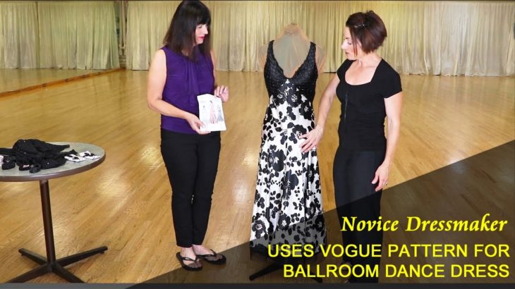 Vogue Pattern Used By Novice Dressmaker To Create Ballroom Dance Dress