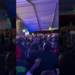 President Uhuru Kenyatta dancing Reggae at #UB40!at Carnivore grounds