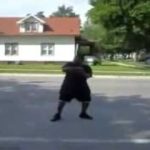 Dougie Gone WRONG: Guy Dancing in the Street Gets Hit by Ice Cream Truck