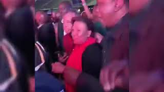 President Kenyatta Dancing at #UB40ConcertLiveInNairobi Nobody Can Stop Reggae